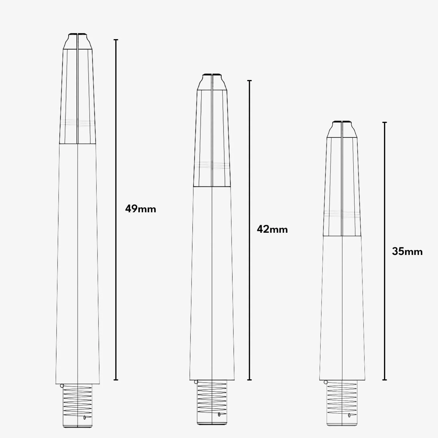 Kunststoff Dart Schäfte Einfarbig (3 Sets) - Image 25