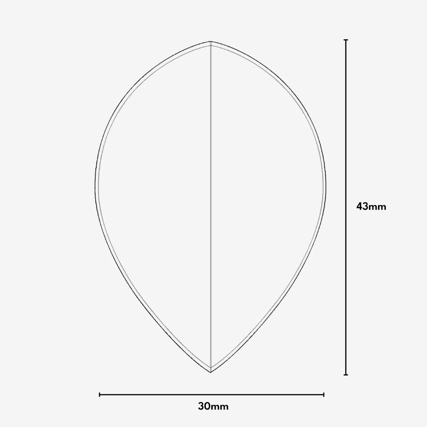 Pear Dart Flights Carbon (3 Sets) - Image 8